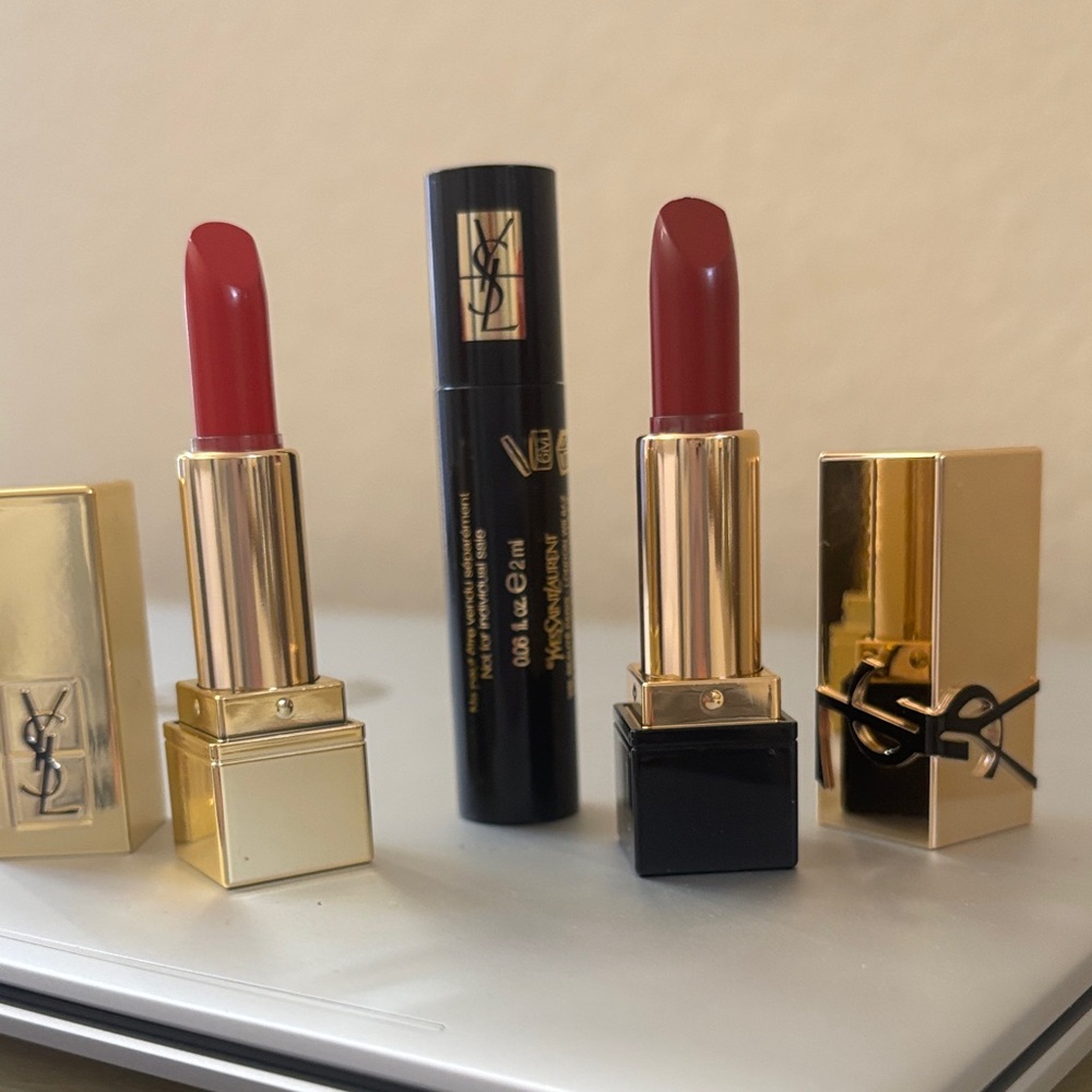Yves Saint Laurent Lipstick Trio - Bold Red and Classic Red